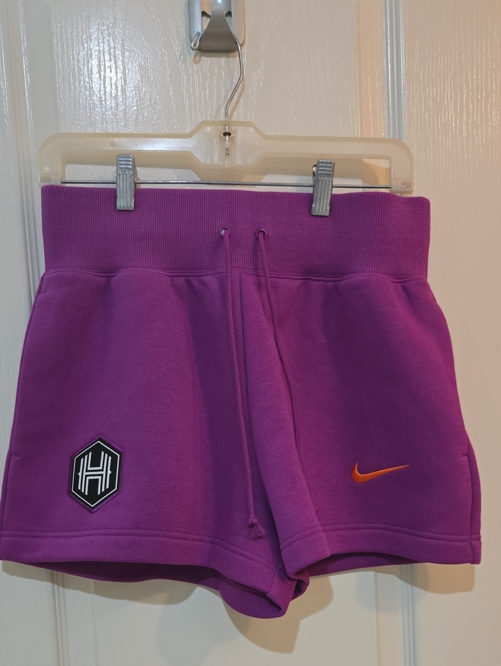 Houston Dash Nike Collaboration Women's Size Small Soccer Fleece Shorts Purple